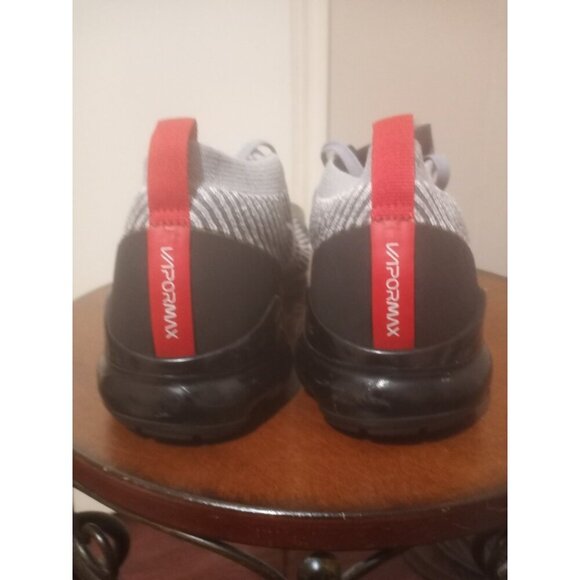 Nike Air VaporMax Flyknit 3 Men's Size 11.5 Particle Grey/Black/Red, AJ6900-012 - Picture 11 of 15